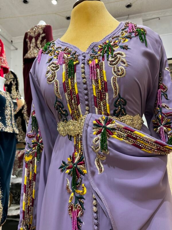قفطان كراب دو سوا شارجي في يدين و الساقين  مفتوح على جانبين - Image 7