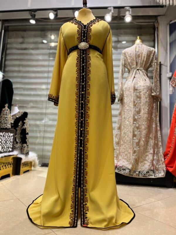 قفطان رشمة طويلة الى اسفل - Image 4