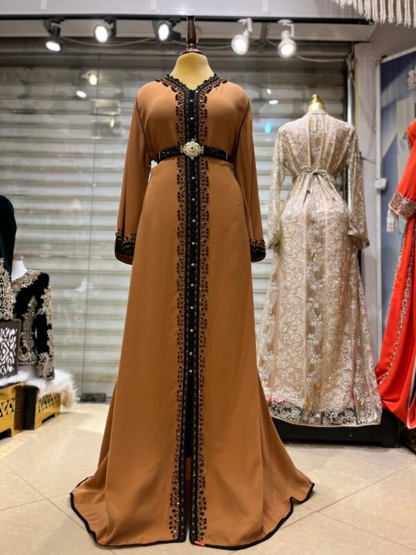قفطان رشمة طويلة الى اسفل - Image 5