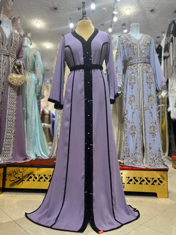 قفطان بالياقوت اسود - Image 5