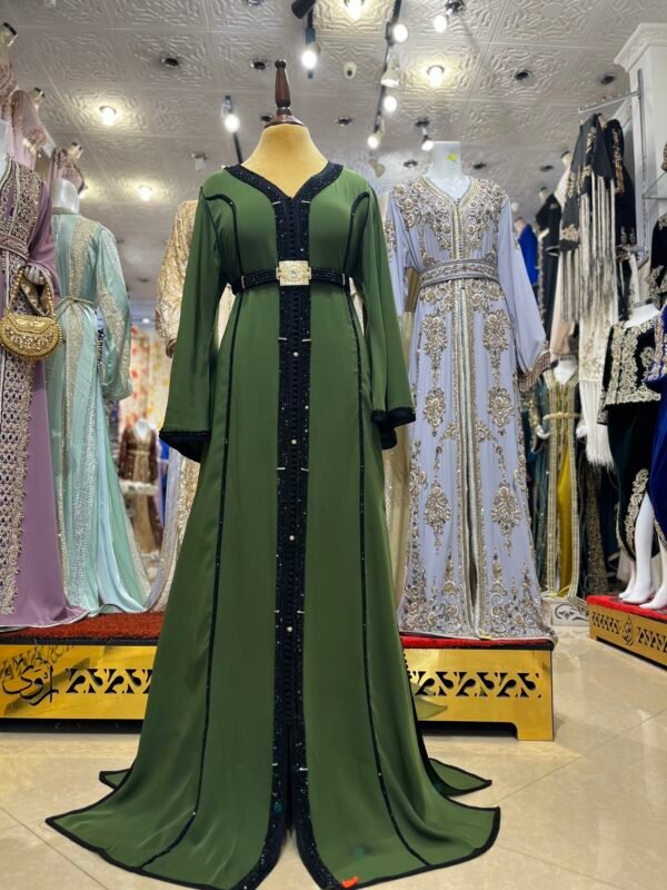 قفطان بالياقوت اسود - Image 3