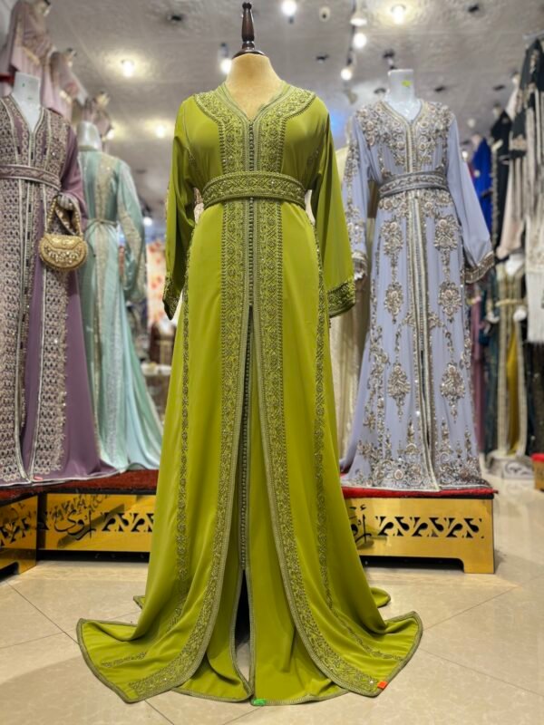قفطان قطعتين مبلع في صدر - Image 3